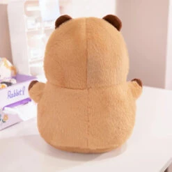 Chubby Capybara Plushie With Hat -Kawaii Store kawaiies plushies plush softtoy chubby capybara plushie with hat soft toy 563787