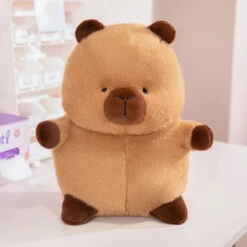 Chubby Capybara Plushie With Hat -Kawaii Store kawaiies plushies plush softtoy chubby capybara plushie with hat soft toy no hat 8in 20cm 672811