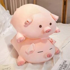 Chubby Chonky Pink Piggy Plushies | NEW -Kawaii Store kawaiies plushies plush softtoy chubby chonky pink piggy plushies new soft toy 168441