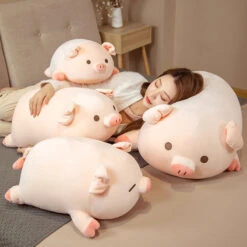 Chubby Chonky Pink Piggy Plushies | NEW -Kawaii Store kawaiies plushies plush softtoy chubby chonky pink piggy plushies new soft toy 372481