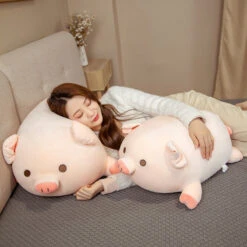 Chubby Chonky Pink Piggy Plushies | NEW -Kawaii Store kawaiies plushies plush softtoy chubby chonky pink piggy plushies new soft toy 666851