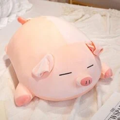 Chubby Chonky Pink Piggy Plushies | NEW -Kawaii Store kawaiies plushies plush softtoy chubby chonky pink piggy plushies new soft toy sleeping 14in 35cm 315872