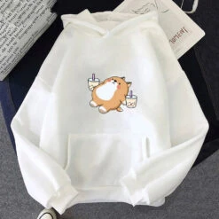 Apparel Chubby Shiba Inu Bubble Tea Unisex Hoodie -Kawaii Store kawaiies plushies plush softtoy chubby shiba inu bubble tea unisex hoodie apparel white xxxl 293144