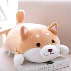 Chubby Shiba Inu -Kawaii Store kawaiies plushies plush softtoy chubby shiba inu soft toy 31in 80cm brown awake 178078