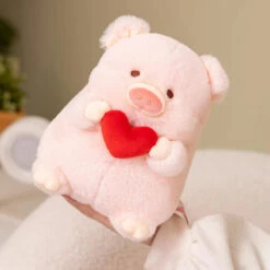 Chunky Love Heart Piggy Plushie -Kawaii Store kawaiies plushies plush softtoy chunky love heart piggy plushie soft toy 197455