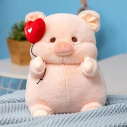 Chunky Love Heart Piggy Plushie -Kawaii Store kawaiies plushies plush softtoy chunky love heart piggy plushie soft toy 202268
