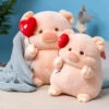 Chunky Love Heart Piggy Plushie 2 Chunky Love Heart Piggy Plushie -Kawaii Store kawaiies plushies plush softtoy chunky love heart piggy plushie soft toy 224825