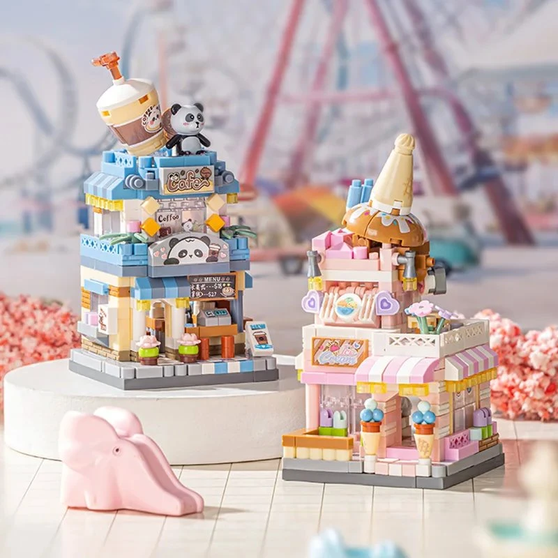 City View Ice Cream Panda Cafes Flower Camera Shops Micro Building Sets 5 City View Ice Cream Panda Cafes Flower Camera Shops Micro Building Sets - Image 3