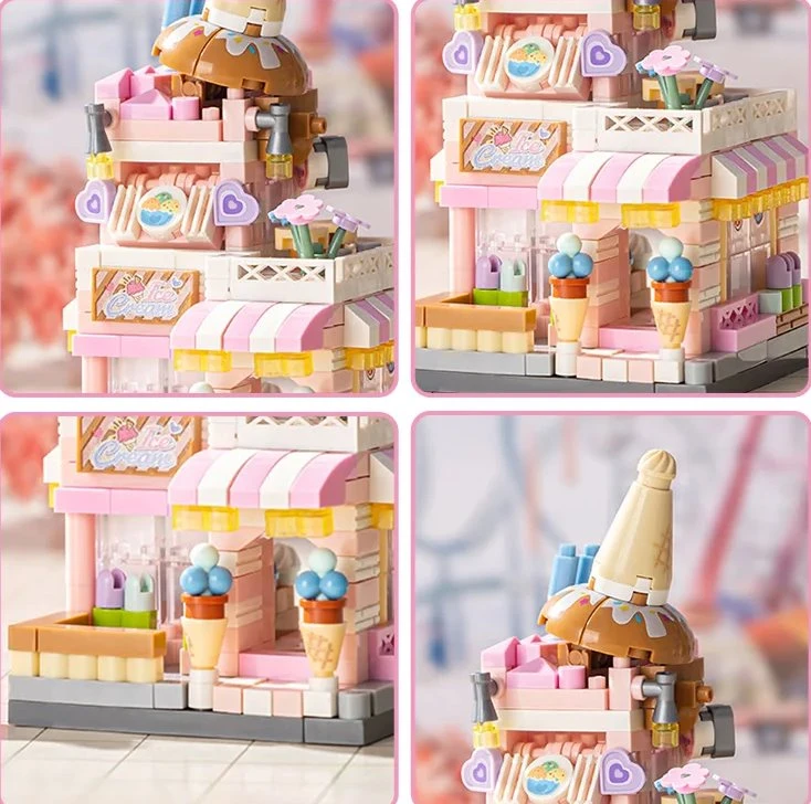 City View Ice Cream Panda Cafes Flower Camera Shops Micro Building Sets 7 City View Ice Cream Panda Cafes Flower Camera Shops Micro Building Sets - Image 5