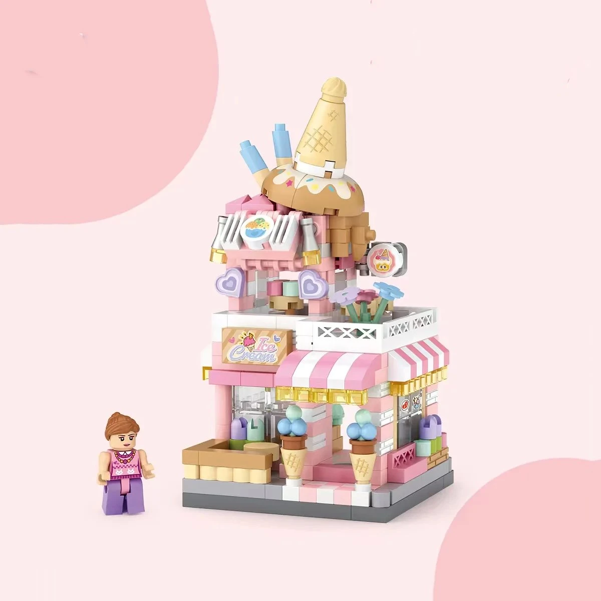 City View Ice Cream Panda Cafes Flower Camera Shops Micro Building Sets 19 City View Ice Cream Panda Cafes Flower Camera Shops Micro Building Sets - Image 17