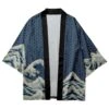 Apparel Classic Japanese Kanagawa Wave Unisex Kimono