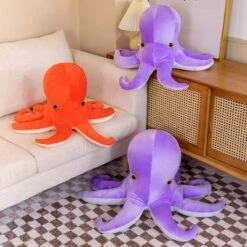 Colourful Octopus Duo Plushie -Kawaii Store kawaiies plushies plush softtoy colourful octopus duo plushie soft toy 875419
