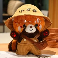 Cosplay Chai The Red Panda Plushie -Kawaii Store kawaiies plushies plush softtoy cosplay chai the red panda plushie new soft toy big bro hat 151641