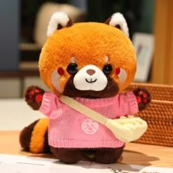 Cosplay Chai The Red Panda Plushie -Kawaii Store kawaiies plushies plush softtoy cosplay chai the red panda plushie new soft toy pink bear sweater 626287