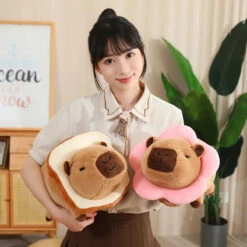 Cosplay Laying Capybara Animal Plush -Kawaii Store kawaiies plushies plush softtoy cosplay laying capybara animal plush soft toy 156608