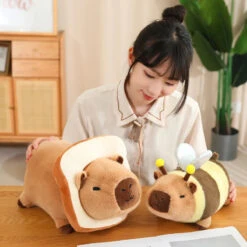 Cosplay Laying Capybara Animal Plush -Kawaii Store kawaiies plushies plush softtoy cosplay laying capybara animal plush soft toy 424695