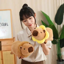 Cosplay Laying Capybara Animal Plush -Kawaii Store kawaiies plushies plush softtoy cosplay laying capybara animal plush soft toy 510359