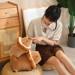 Cosplay Laying Capybara Animal Plush -Kawaii Store kawaiies plushies plush softtoy cosplay laying capybara animal plush soft toy 568412