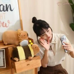 Cosplay Laying Capybara Animal Plush -Kawaii Store kawaiies plushies plush softtoy cosplay laying capybara animal plush soft toy 595227