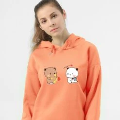 Apparel Couple Bear Hoodie -Kawaii Store kawaiies plushies plush softtoy couple bear oversized hoodie hoodies 765800