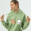 Apparel Couple Bear Hoodie -Kawaii Store kawaiies plushies plush softtoy couple bear oversized hoodie hoodies 879664