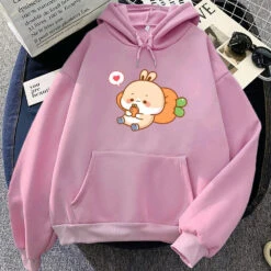 Apparel Cream Bunny Carrot Mobile Unisex Hoodies -Kawaii Store kawaiies plushies plush softtoy cream bunny carrot mobile unisex hoodies apparel pink xxxl 847842