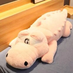 Giant Crocodile Companion Plush -Kawaii Store kawaiies plushies plush softtoy crocodile companion new soft toy 45in 115cm pink 547986
