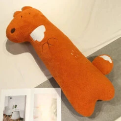Cuddly Bunny Fox Wolf Long Pancake Plushies -Kawaii Store kawaiies plushies plush softtoy cuddly bunny fox wolf long pancake plushies soft toy fox 31in 80cm 607194
