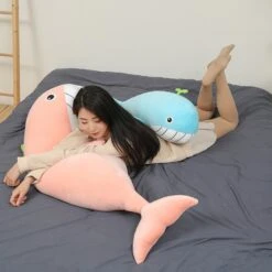 A Pod Of Cuddly Whale Plushies -Kawaii Store kawaiies plushies plush softtoy cuddly giant whale soft toy 464634