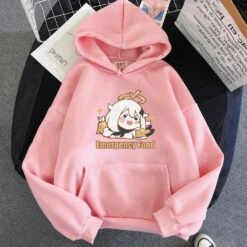 Apparel Cute Anime Emergency Food Hoodies -Kawaii Store kawaiies plushies plush softtoy cute anime emergency food hoodies new apparel pink s 154346