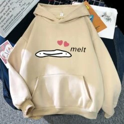 Apparel Cute Anime Melting Heart Hoodie 33 Apparel Cute Anime Melting Heart Hoodie -Kawaii Store kawaiies plushies plush softtoy cute anime melting heart hoodie apparel cream xs 833484
