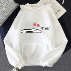 Apparel Cute Anime Melting Heart Hoodie 28 Apparel Cute Anime Melting Heart Hoodie -Kawaii Store kawaiies plushies plush softtoy cute anime melting heart hoodie apparel white xxl 693957
