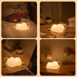 Cute Baby Elephant LED Night Light -Kawaii Store kawaiies plushies plush softtoy cute baby elephant led night light home decor 535016