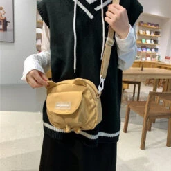 Apparel Cute Bear Ears Side Bag -Kawaii Store kawaiies plushies plush softtoy cute bear ears side bag new apparel 257331