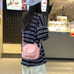 Apparel Cute Bear Ears Side Bag -Kawaii Store kawaiies plushies plush softtoy cute bear ears side bag new apparel 534684