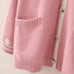Apparel Cute Bunny Long Sleeve Knitted Pink Cream Black Cardigans Tops 29 Apparel Cute Bunny Long Sleeve Knitted Pink Cream Black Cardigans Tops -Kawaii Store kawaiies plushies plush softtoy cute bunny long sleeve knitted pink cream black cardigans tops apparel 536048