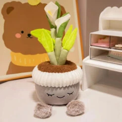 Cute Cactus Flower Plant Plushie -Kawaii Store kawaiies plushies plush softtoy cute cactus flower plant plushie calla lily 342919