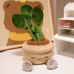 Cute Cactus Flower Plant Plushie -Kawaii Store kawaiies plushies plush softtoy cute cactus flower plant plushie green cactus 428384