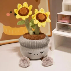 Cute Cactus Flower Plant Plushie -Kawaii Store kawaiies plushies plush softtoy cute cactus flower plant plushie sunflower 612083