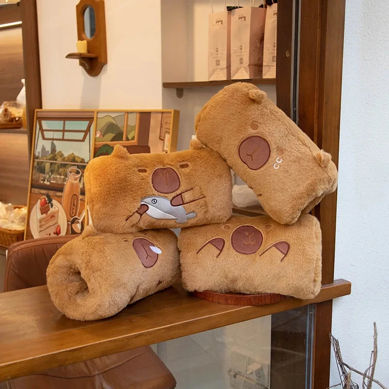 Cute Capybara Hand Warmer Plushies 3 Cute Capybara Hand Warmer Plushies