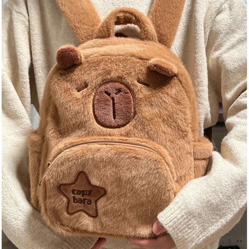 Apparel Cute Capybara Plush Backpack 5 Apparel Cute Capybara Plush Backpack - Image 3