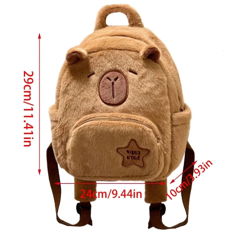 Apparel Cute Capybara Plush Backpack 7 Apparel Cute Capybara Plush Backpack - Image 5