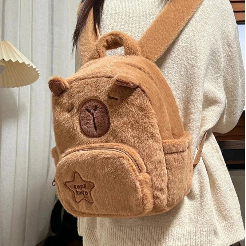 Apparel Cute Capybara Plush Backpack 12 Apparel Cute Capybara Plush Backpack - Image 10