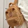 Apparel Cute Capybara Plush Backpack -Kawaii Store kawaiies plushies plush softtoy cute capybara plush backpack bags 729332