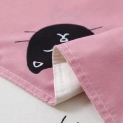 Cute Cat Print Bedding Set -Kawaii Store kawaiies plushies plush softtoy cute cat print bedding set home decor 333920