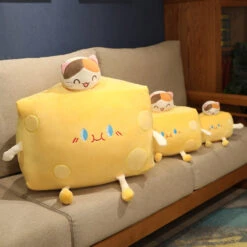 Cute Cheese Block Plushie -Kawaii Store kawaiies plushies plush softtoy cute cheese block plushie soft toy 114339