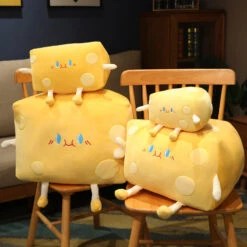 Cute Cheese Block Plushie -Kawaii Store kawaiies plushies plush softtoy cute cheese block plushie soft toy 373097