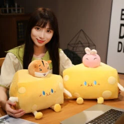 Cute Cheese Block Plushie -Kawaii Store kawaiies plushies plush softtoy cute cheese block plushie soft toy 672743