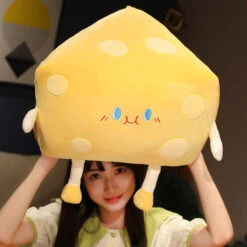 Cute Cheese Block Plushie -Kawaii Store kawaiies plushies plush softtoy cute cheese block plushie soft toy 909404