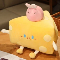 Cute Cheese Block Plushie -Kawaii Store kawaiies plushies plush softtoy cute cheese block plushie soft toy bunny 20cm 560003
